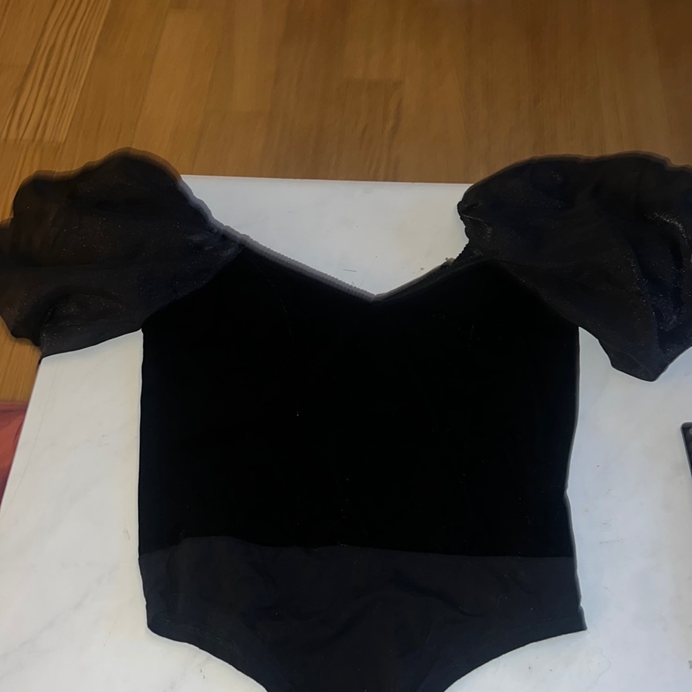 Nasty Gal Suede Bodysuit